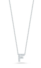 Roberto Coin "Tiny Treasures" Love Letter F in Diamonds