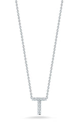 Roberto Coin "Tiny Treasures" Love Letter T in Diamonds