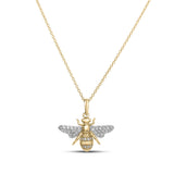 Roberto Coin Tiny Treasures Diamond Bumblebee Necklace