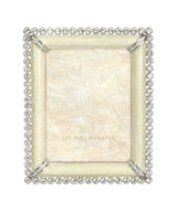 Jay Strongwater Emilia Stone Edge 3" x 4" Frame - Crystal Pearl