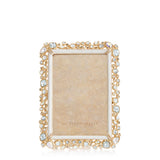 Jay Strongwater Emery Bejeweled 4" x 6" Frame - Baby Blue