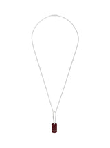 Gucci Boule Chain Red Enamel Pendant Necklace