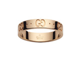 Gucci "Icon" 18kt Rose Gold Thin Women's Band (6.75)