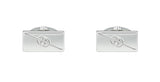Gucci Sterling Silver Diagonal Interlocking G Cufflinks