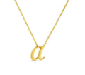 Roberto Coin "Tiny Treasures" Small Script Initial ‘A’ Pendant On Chain