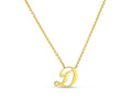 Roberto Coin "Tiny Treasures" Small Script Initial ‘D’ Pendant On Chain
