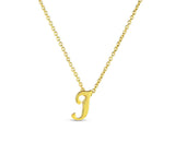 Roberto Coin "Tiny Treasures" Small Script Initial ‘I’ Pendant On Chain