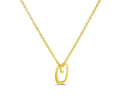 Roberto Coin "Tiny Treasures" Small Script Initial ‘O’ Pendant On Chain