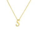 Roberto Coin "Tiny Treasures" Small Script Initial ‘S’ Pendant On Chain