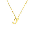 Roberto Coin "Tiny Treasures" Small Script Initial ‘S’ Pendant On Chain