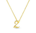 Roberto Coin "Tiny Treasures" Small Script Initial ‘Z’ Pendant On Chain