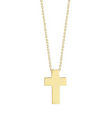 "Tiny Treasures" Cross 18kt Yellow Gold Pendant Necklace