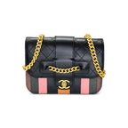 Chanel Calfskin Python Flap Bag