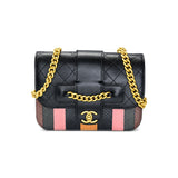 Chanel Calfskin Python Flap Bag