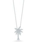 Roberto Coin 18kt White Gold "Tiny Treasures" Small Palm Tree with Diamonds