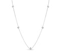 Roberto Coin "Diamonds by the Inch" Women's Necklace with 5 Diamond Stations