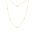 Roberto Coin "Diamonds by the Inch" Women's 18kt Yellow Gold Necklace with 5 Diamond Stations