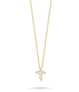 Roberto Coin Baby Cross Pendant with 0.11 cts Diamonds