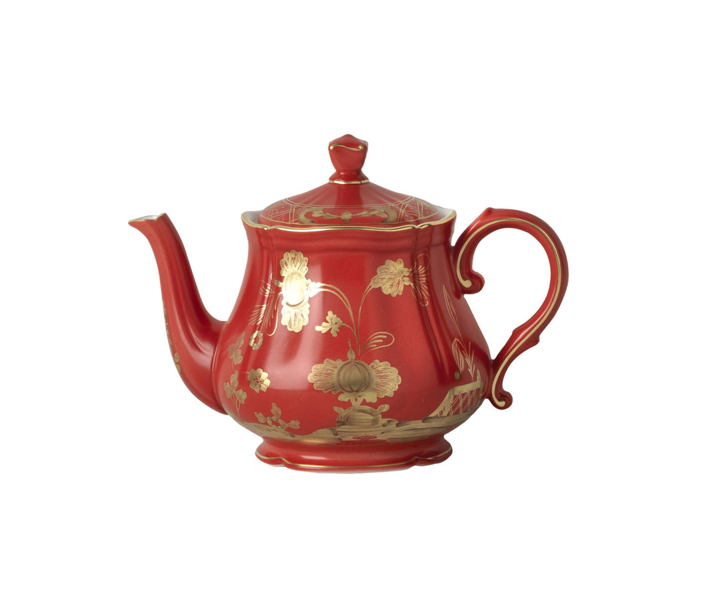 Richard Ginori "Oriente Italiano" Rubrum Teapot with Cover