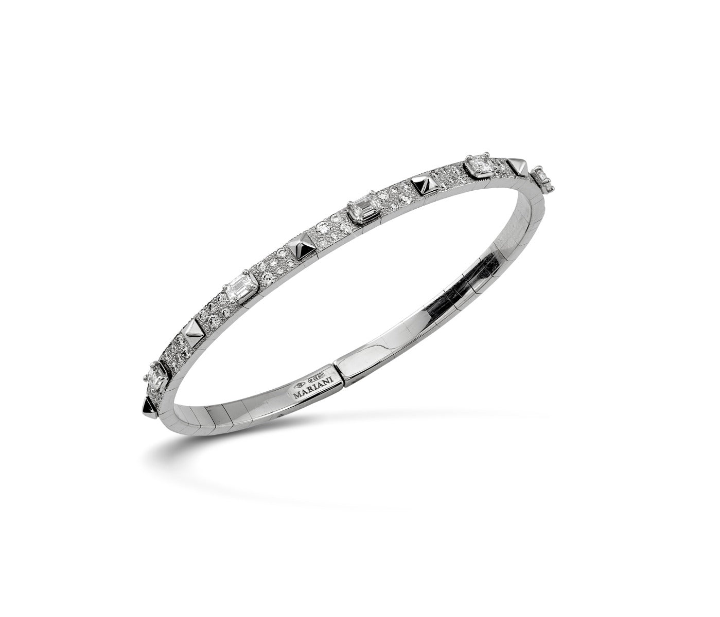 Mariani Rolo Link Diamond Bracelet in 18K Yellow Gold