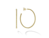 LAGOS " Caviar Gold" Caviar Hoop Earrings in 18kt Yellow Gold