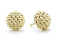 LAGOS "Caviar Gold" Beaded Stud Earrings in 18kt Yellow Gold