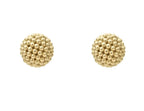 "Caviar Gold" Beaded Stud Earrings in 18kt Yellow Gold