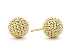 LAGOS "Signature Caviar" Beaded 18kt Yellow Gold Stud Earrings