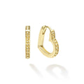 LAGOS 18kt Gold Caviar Heart Huggie Earrings