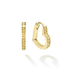 LAGOS 18kt Gold Caviar Heart Huggie Earrings