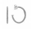 LAGOS Signature Caviar Sterling Silver Hoop Earrings