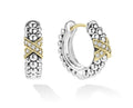 LAGOS "Embrace" Two-Tone Diamond Huggie Earrings
