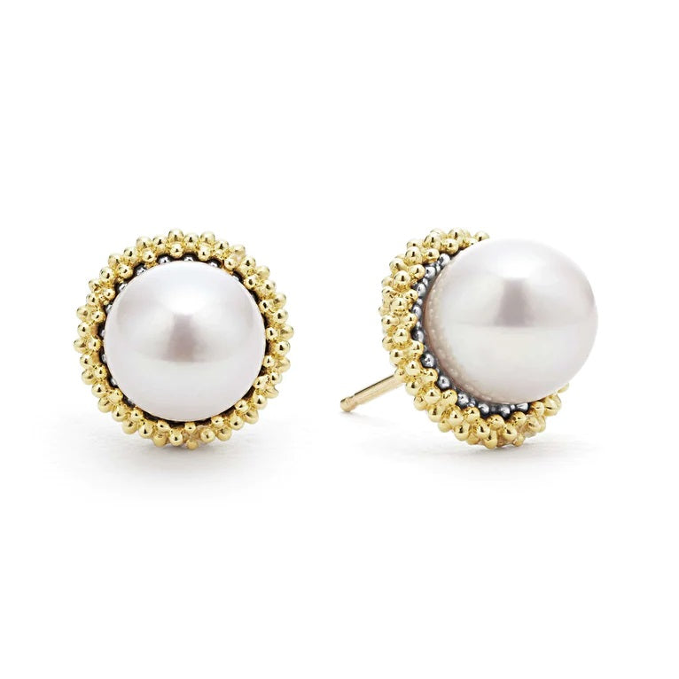 "Luna" Pearl Stud Earrings