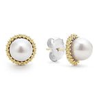 LAGOS "Luna" Pearl Stud Earrings