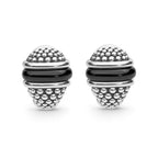"Black Caviar" Black Ceramic Stud Earring