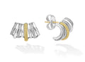 LAGOS "Caviar Lux" Two-Tone Diamond Crawler Huggie Earrings