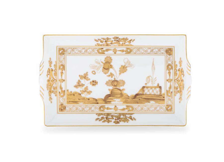Richard Ginori 1735 "Oriente Italiano" Aurum Porcelain Rectangular Tray
