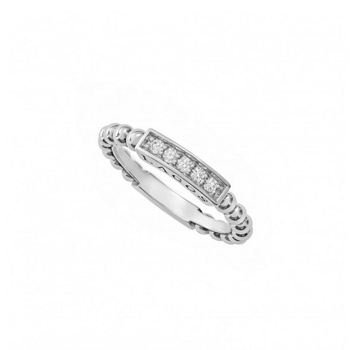 LAGOS "Caviar Spark" Diamond Stacking Ring