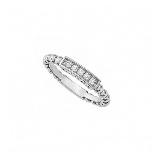 LAGOS "Caviar Spark" Diamond Stacking Ring