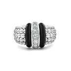 "Black Caviar" Beaded Diamond Ring (7)