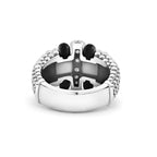 "Black Caviar" Beaded Diamond Ring (7)