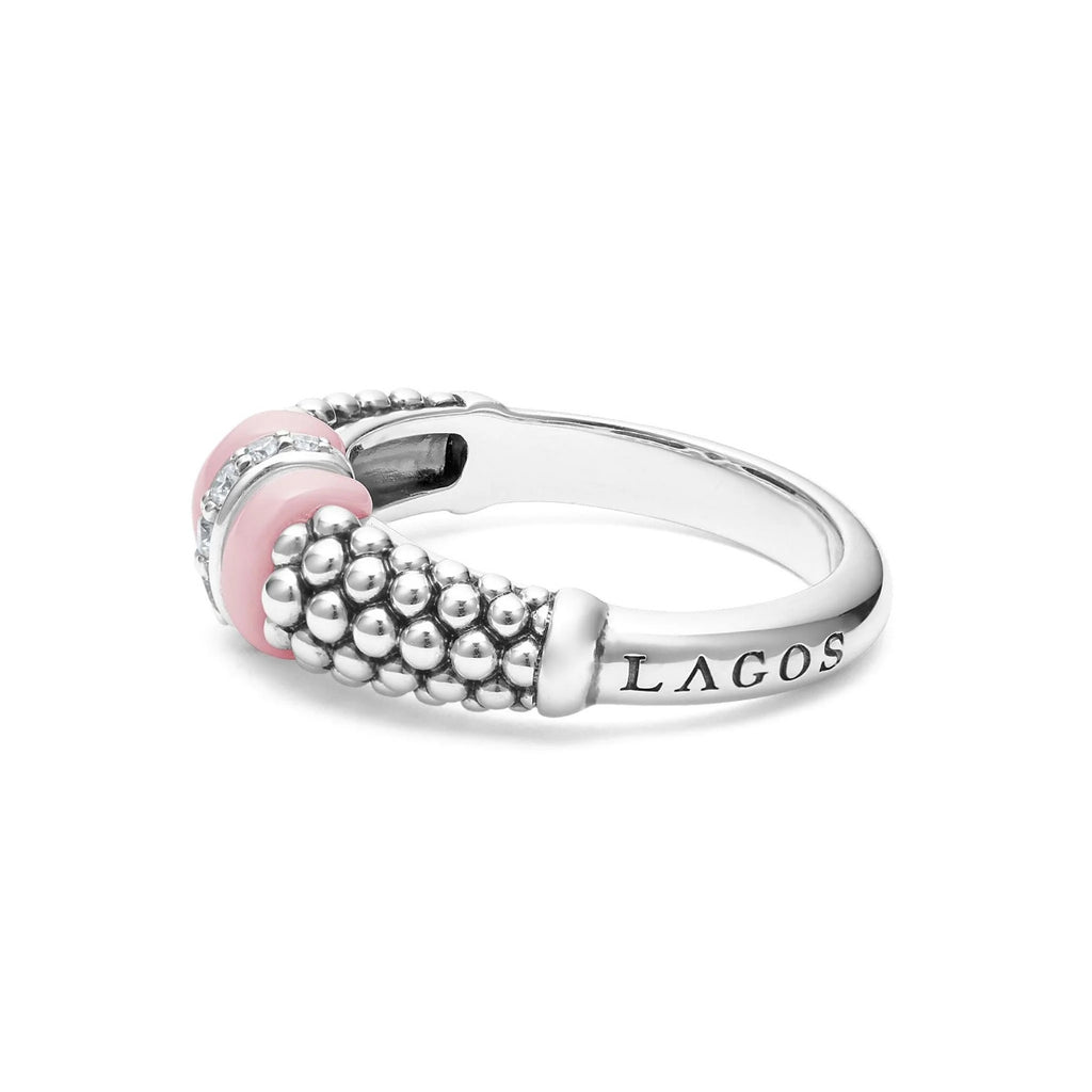 "Pink Caviar" Ceramic Caviar Diamond Ring (7)