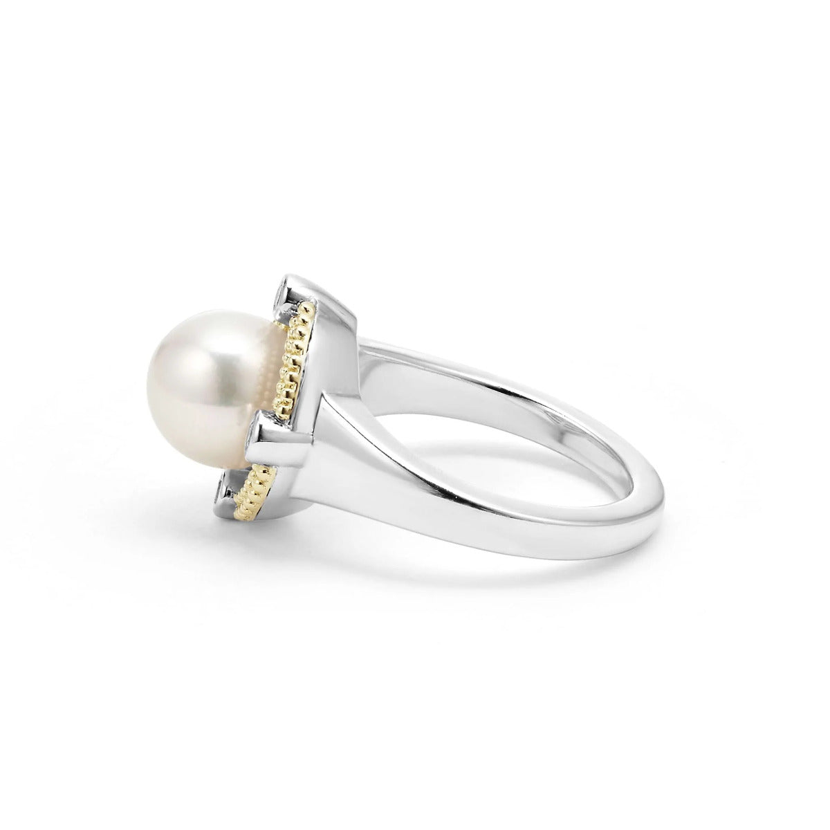 "Luna" Pearl Diamond Ring