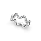 LAGOS "Caviar Spark" Wave Diamond Eternity Band Ring (7)