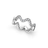 LAGOS "Caviar Spark" Wave Diamond Eternity Band Ring (7)