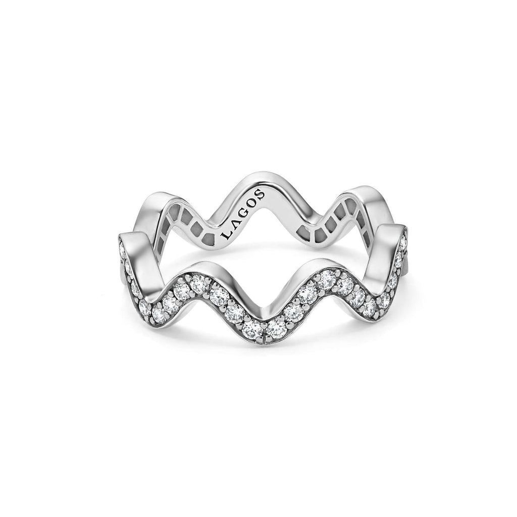 "Caviar Spark" Wave Diamond Eternity Band Ring (7)
