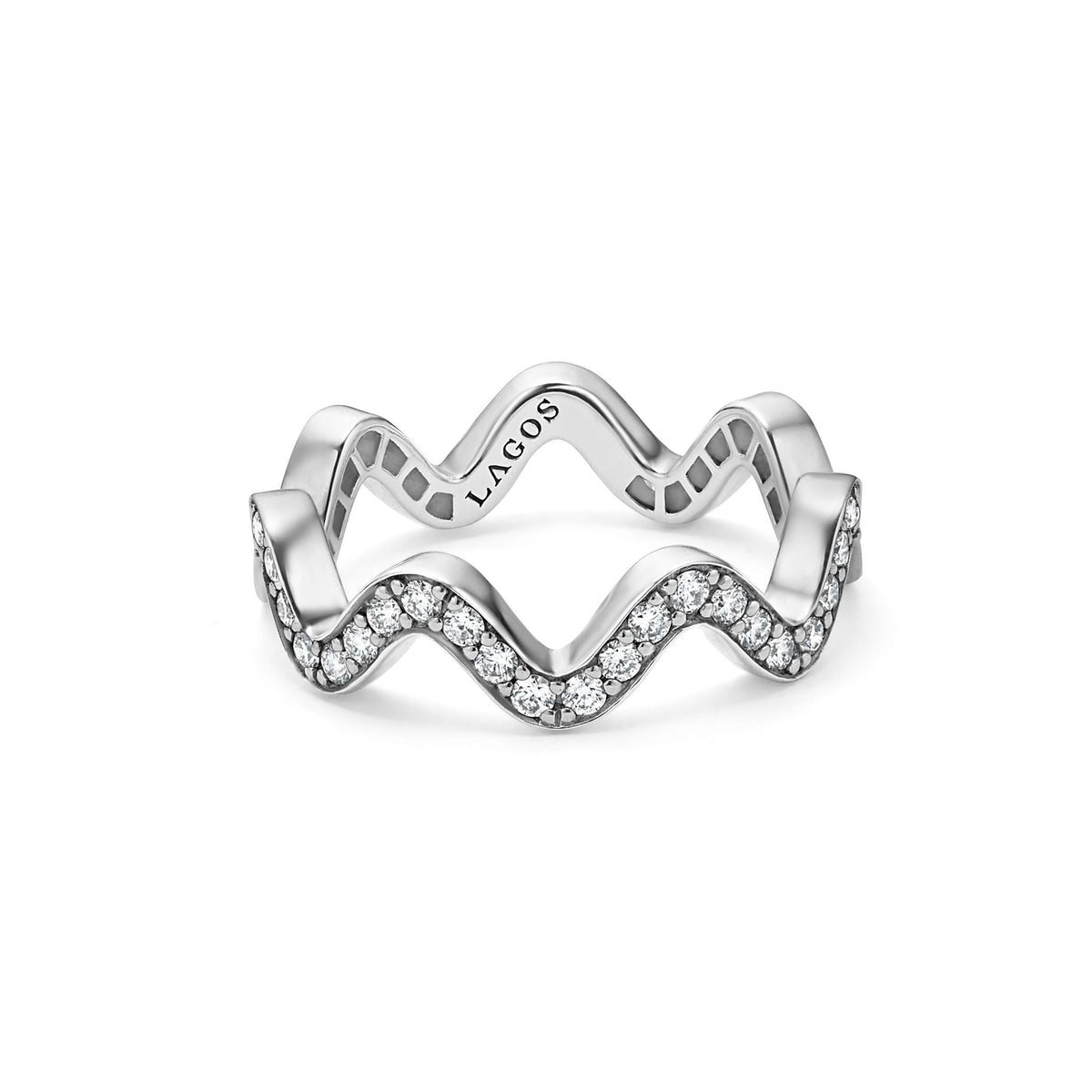 "Caviar Spark" Wave Diamond Eternity Band Ring (7)