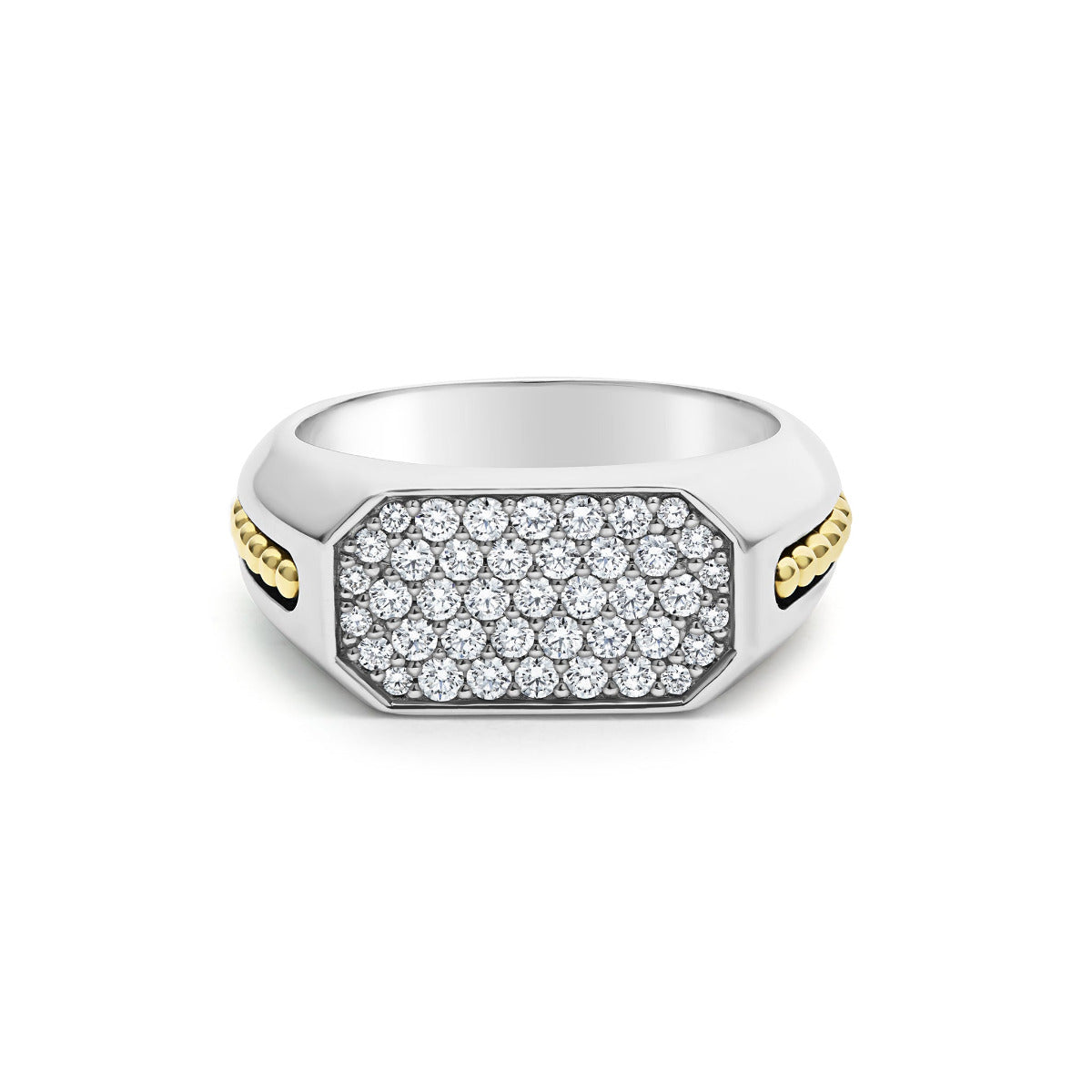 LAGOS "Anthem" Two-Tone Octagon Diamond Ring