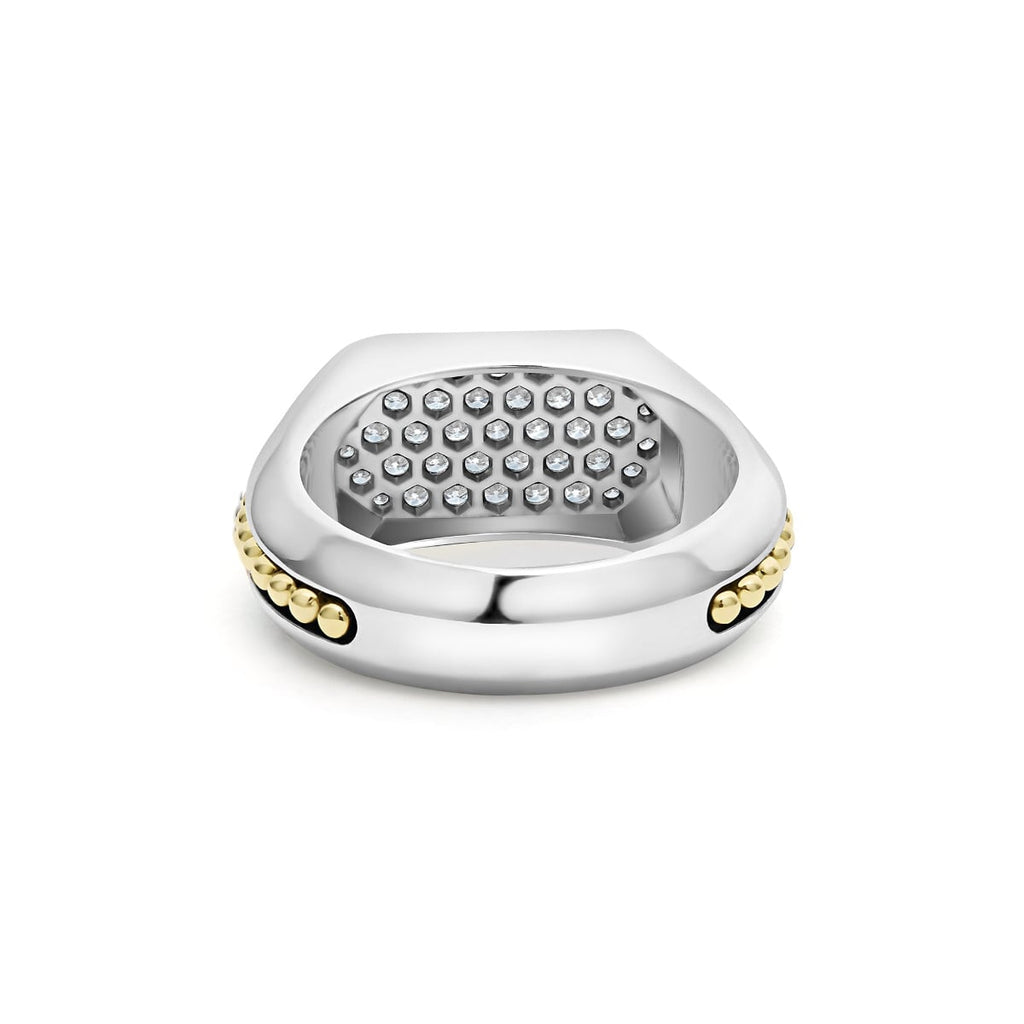 "Anthem" Two-Tone Octagon Diamond Ring