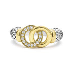 "Signature Caviar" Two-Tone Interlocking Diamond Ring (7)